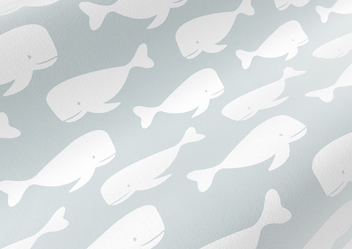 Whaling Around, Shell Grey - Made to Measure Curtains - Image 4